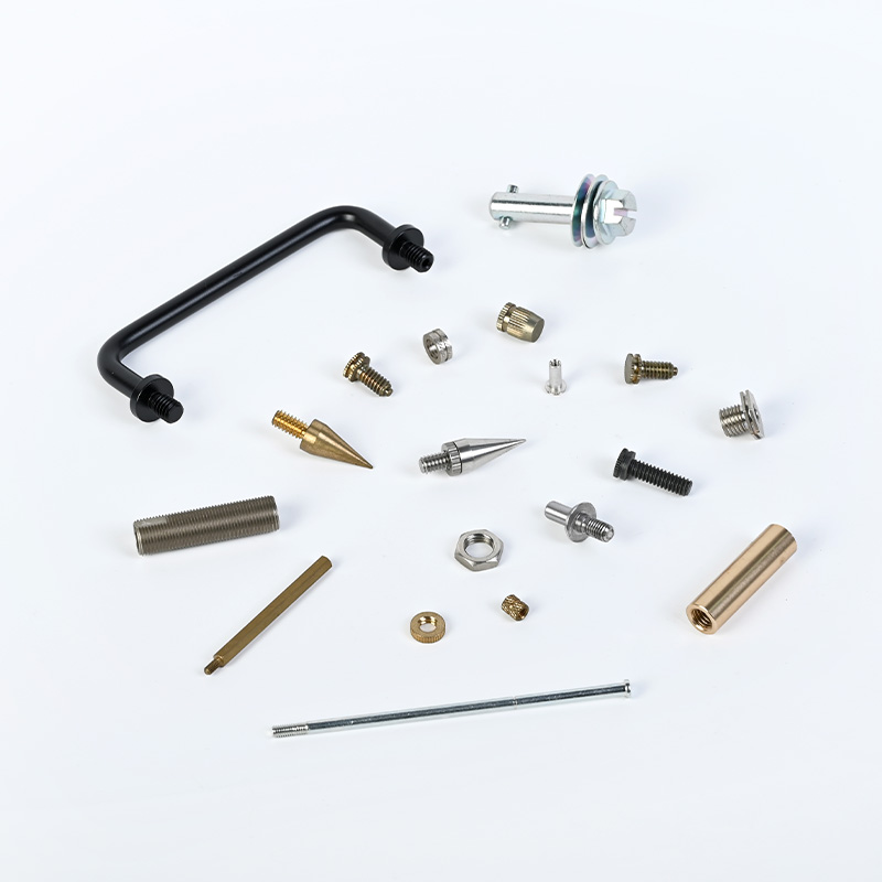 Custom CNC Turned Nut & Stud | Brass / Aluminum / Stainless Steel Fasteners