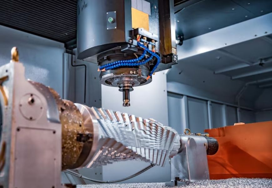 Five-axis machining for large, intricate work