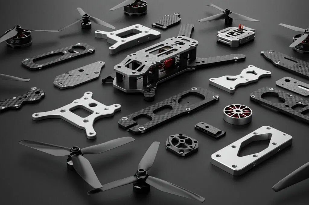 Five-axis machining improves UAV chassis precision weight and cycle time