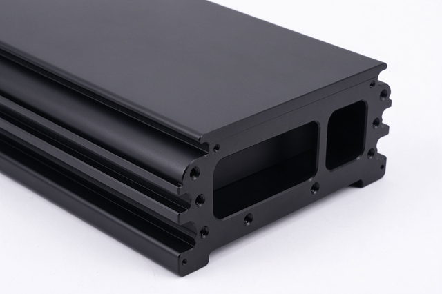 Black hard anodized enclosure