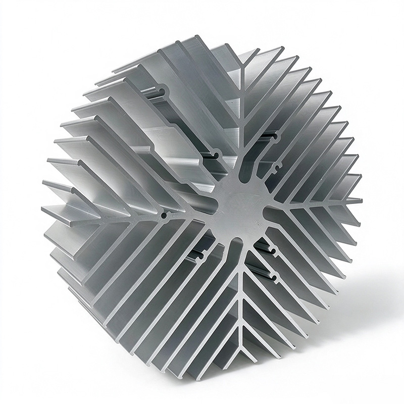 6061 round aluminum heat sink precision CNC machined