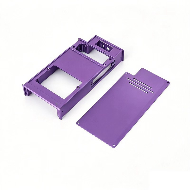 CNC aluminum DAC enclosure body with separate cover plate