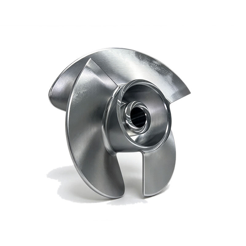 CNC-machined stainless steel impeller vane for robotic pump