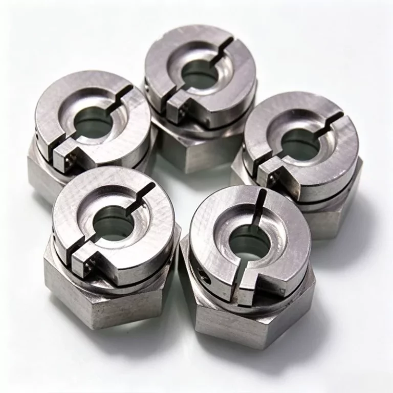 CNC Turned Hex Lock Nuts & Bushing Components