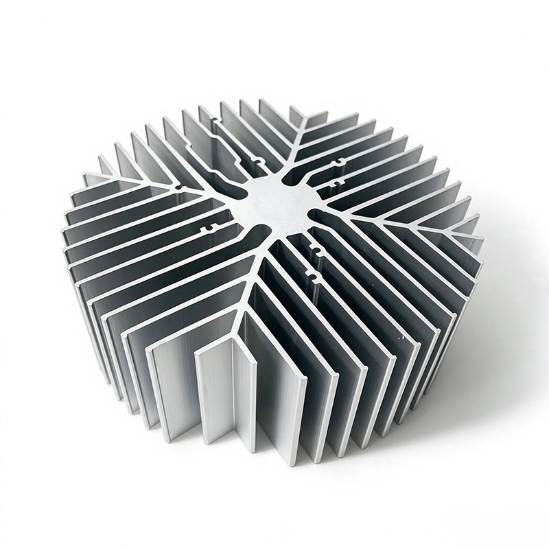 Custom 6061 Round Aluminum Heat Sink CNC Machined