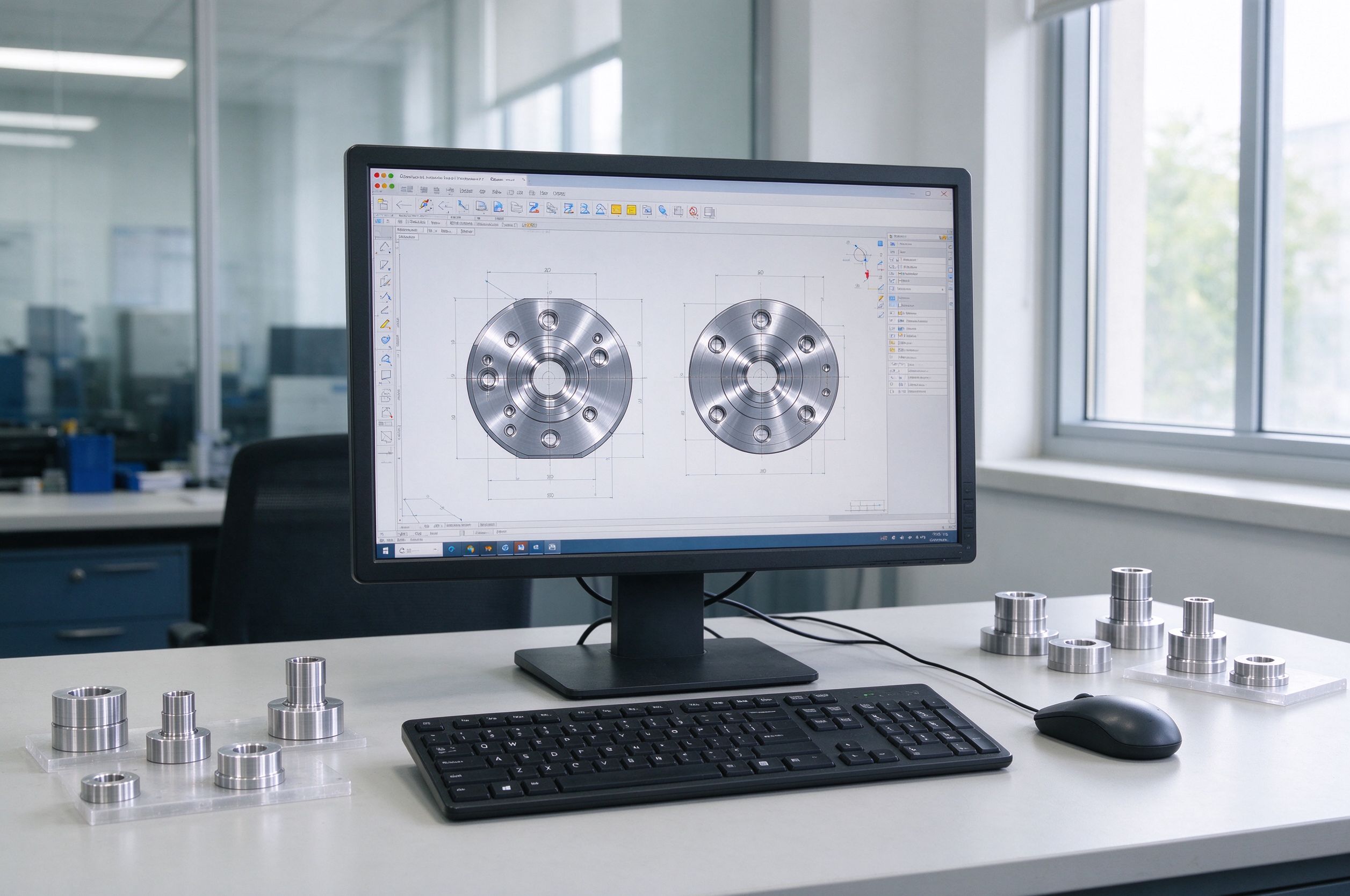Secure CAD engineering workstation with encrypted drawing files