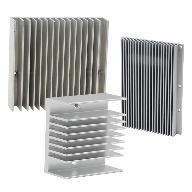 High power aluminum heat sink profiles for amplifier and inverter cooling