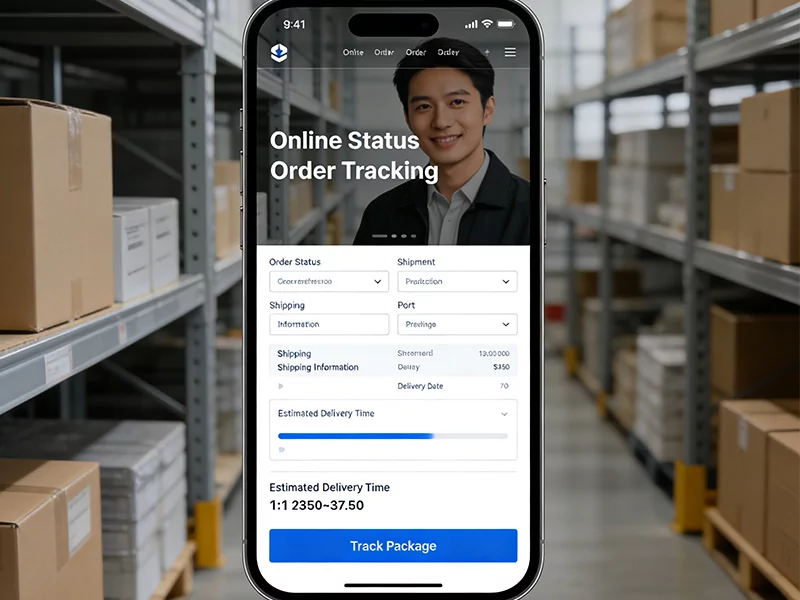 Can I track my order production status online?
