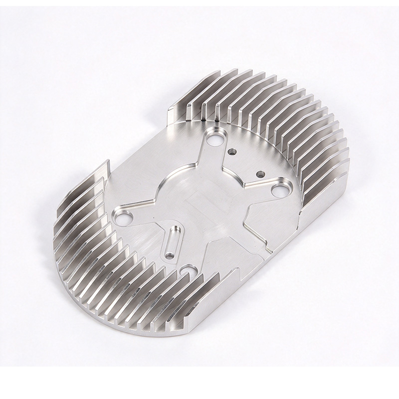 Precision CNC aluminum heat sink plate with counterbore mounting holes