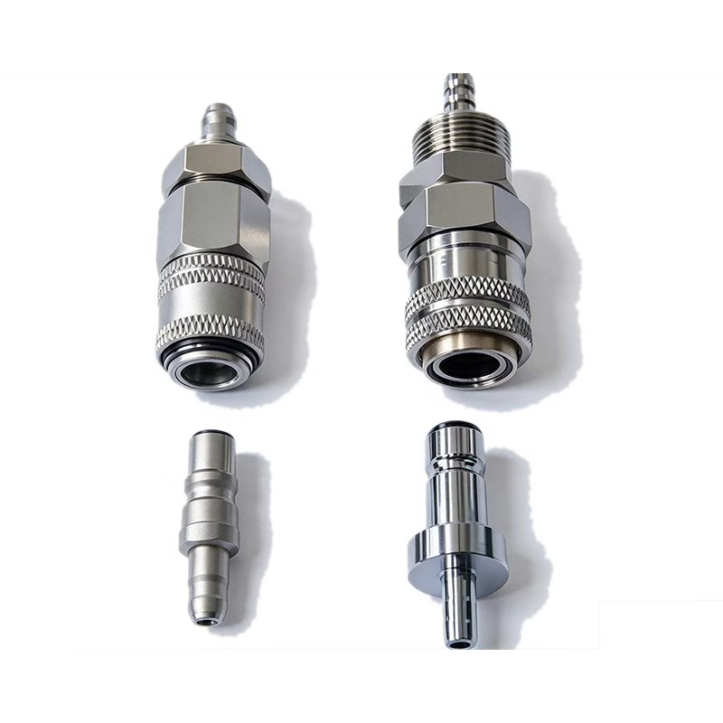 Custom CNC Control Rod & Fluid Connector Couplings