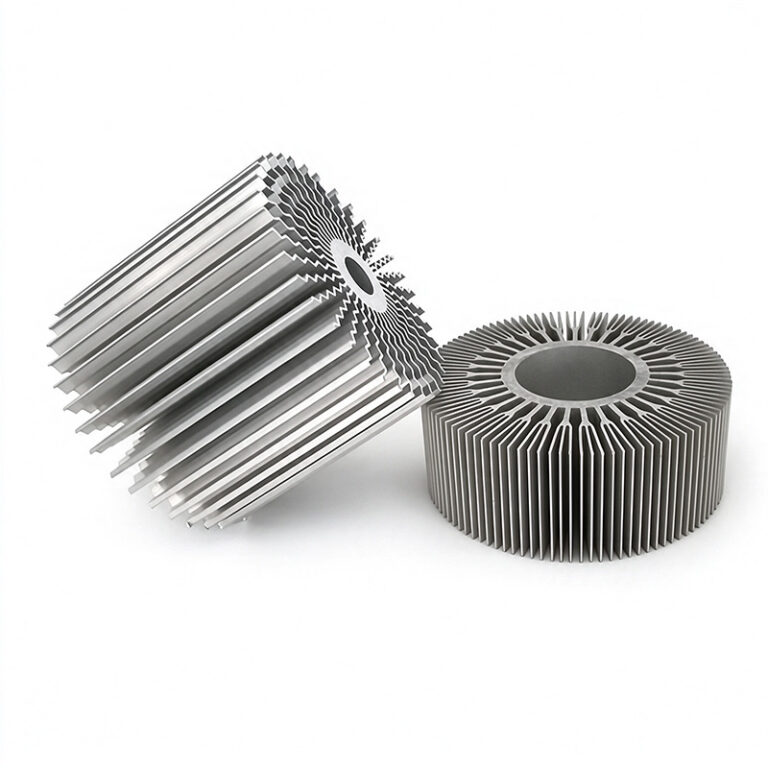 Stacked Fin Round Aluminum Heat Sink for High-Power LED
