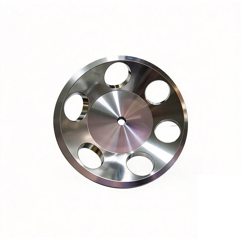 Stainless steel CNC turning flange with lightening holes