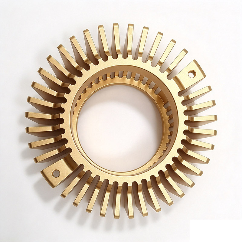 Sunflower pin fin aluminum heat sink for COB LED cooling