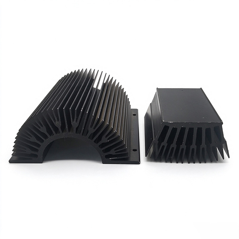 U-Channel Clamp-On Aluminum Heat Sink for Pipe Mounting